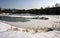 Frozen river Krka