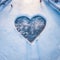 Frozen Romance: Heart-shaped Rink Revealing Crystal-Clear Waters Below