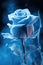 Frozen rose poster design. Generative Ai