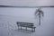 Frozen Skaneateles Lake during the winter months