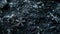 Frozen snow crystal in close-up, solitary on dark background, composing a wintry scene. Ai Generated