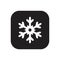 Frozen, snow Icon template black color editable.