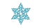 Frozen snowflake for Christmas design . Illustration