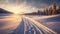 Frozen Sunrise: A Stunning Winter Landscape In 8k Resolution