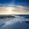 Frozen swamp, top view