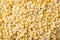 Frozen sweet corn forming background pattern