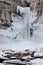 Frozen Taughannock Falls in January
