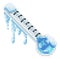 Frozen Thermometer Pixel Art 8 Bit Icon