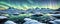 Frozen tundra planet, frigid, icy world. Panorama. Generative AI