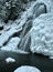 Frozen Vermont waterfall