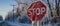 Frozen Warning: The Melancholy of a Stop Sign in Winter -ar