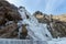 Frozen Waterfall on Helan Mountain, China