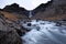 Frozen Waterfall south east iceland