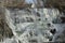 Frozen waterfall in Waterbury, Vermont