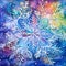 Frozen Whimsy: A Whirling Kaleidoscope of Shimmering Snowflakes