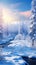 Frozen Wonderland: A Captivating Winter Landscape of Snowy Woods