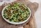 frsh and crisp Tabbouleh salad with Bulgar wheat