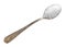 Fructose crystalline sugar in teaspoon cutout