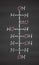 Fructose (D-fructose) fruit sugar molecule. Component of high-fructose corn syrup (HFCS
