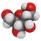 Fructose (fruit sugar) molecule