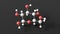 fructose molecule, molecular structure, d-fructose, ball and stick 3d model, structural chemical formula with colored atoms
