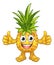 Fruit Cartoon Pineapple Mascot Character