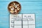 Fruit cereals meal plan notepad fitness health