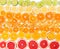 Fruit citrus background. Top view.