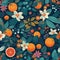 fruit collage features a seamless pattern