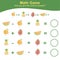 Fruit Counting Math Worksheet. Math Worksheet for Preschool.