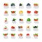 Fruit Cream Flat Icons