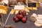 Fruit and dessert counter at luxury buffet restaurant