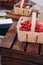 fruit food buffet decorated rustic style eco baskets