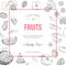 Fruit Frame. Invitation Card. Wedding Card