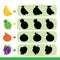 Fruit game vector design