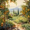 A Fruit Garden Nestled in Cornucopia of Nature\\\'s Bounty - AI Generative