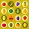 Fruit icons set.