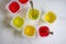 Fruit jelly in a plastic gelatin gourmet product gelatin ingredient cooking