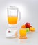 Fruit juice blender machine isolated