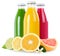 Fruit juice smoothie fruits smoothies in bottle isolated