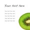 Fruit of a kiwi for the menu and the recipe