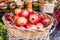 Fruit market. Fresh garnets still life