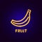 Fruit Neon Label