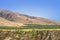 Fruit orchards at the foothills of mount Aragats over the Kasakh river canyon near Ashtarak city