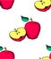 Fruit pattern background graphic apple