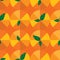 Fruit pattern background graphic orange