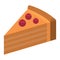 Fruit piece of cake icon, isometric style