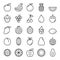 Fruit pixel perfect icons