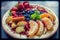 Fruit platter on a plate