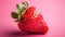 Fruit ripe red food strawberry healthy diet green sweet fresh juicy berry